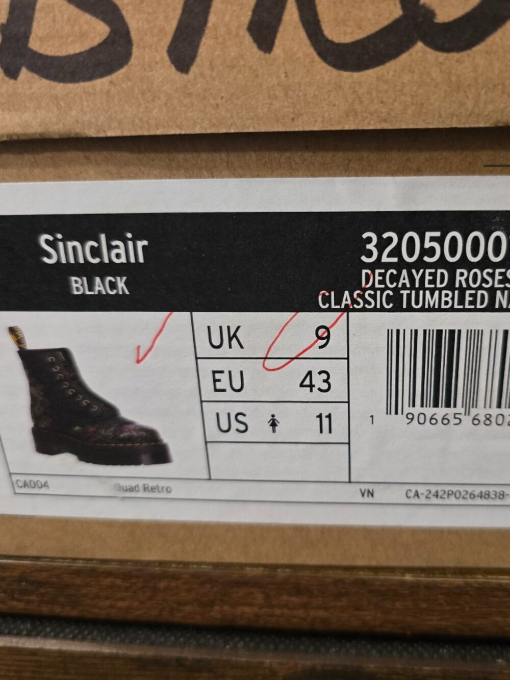 DR. MARTENS SINCLAIR DECAYED ROSES LEATHER PLATFORM BOOTS MENS SIZE 10 US NEW - Picture 10 of 16